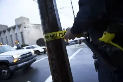 Crime scene tape representing reduced crime rates
